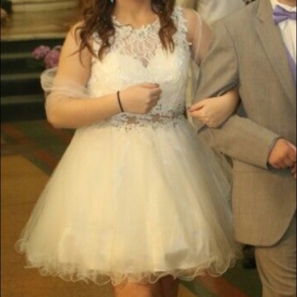 White Jeweled Dress